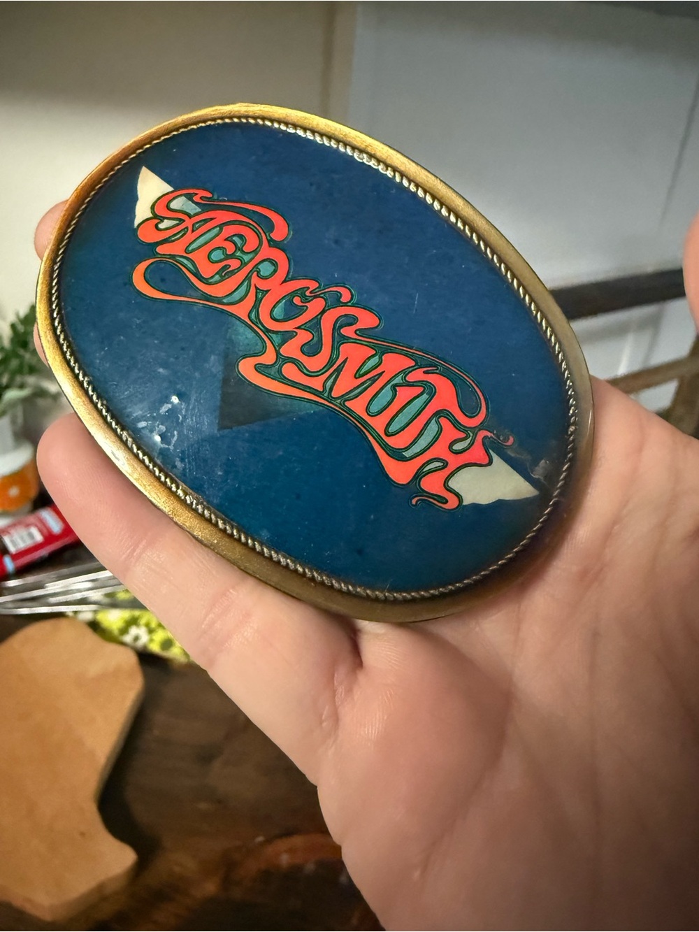 1976 vintage Pacifica Aerosmith Belt buckle
